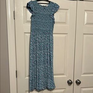Floral Smocked Midi Dress